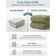 thumbnail image 4 of Casa Platino Bath Sheet 2 Pack - Large Bath Towels, Soft Bath Sheets, Quick Dry & Oversized, 36"x72", Great for Relaxing After a Shower - Oil Green, 4 of 8