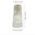 thumbnail image 3 of Glass Vase, Glacier Cracked Textured Glass, 5.9 inch Conical Shape 1 Piece, for Home Living Room Dining Table Centerpiece Decor Fresh Flower Arrangement, 3 of 3