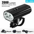 thumbnail image 2 of SoRider Bicycle Bike Light BR 2000 AI 1200 Lumens Lumen High Brightness Multi-Function Road MTB Cycling Safety Front Lights, 2 of 10