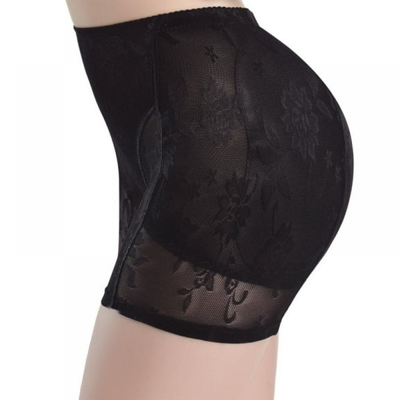 Women Butt Lifter Underwear Lace, Breathable Seamless Hip-Lifting and Hip-Shaping Mid-Waist Panties