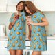 thumbnail image 4 of Disketp Lemon Ice Cream para Camisón Corto de Manga Corta para Mujeres, Camisón Cómodo con Escote Redondo, Bonito y Confortable, 4 of 6