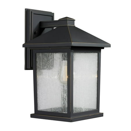 

Wall Sconces 1 Light With Oil Rubbed Bronze Finish Aluminum Medium Base Bulb 8 inch 100 Watts