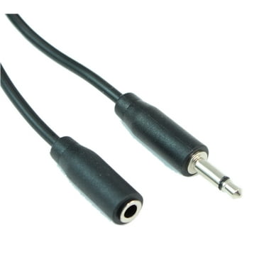 6ft 3.5mm SLIM MONO TS (2 conductor) Male to Female Audio EXTENSION Cable