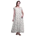 thumbnail image 1 of Bimba Robe de Nuit Imprimée pour Femmes en Rayonne Longue Robe de Nuit, 1 of 4