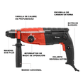 thumbnail image 2 of Rotomartillo Bloosom  Cincelador Perforador Pro920 De 800w Negro co rojo, 2 of 4