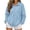 Light Blue, variant on Horkkom Zip Up Sweatshirts for Women Solid Color Lightweight Sweatshirts Casual Basic Jackets with Pockets M