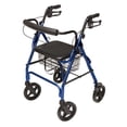 thumbnail image 4 of Graham Field Walkabout 8 Inches Four-Wheel Contour Deluxe Rollator With Curved Back, Black, #Rj4805K - 1 Ea, 4 of 6