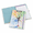 Tree Seasons, variant on Tree Seasons Foldable A4 Clipboard Folio with Refillable Lined Notepad and Interior Storage Pocket