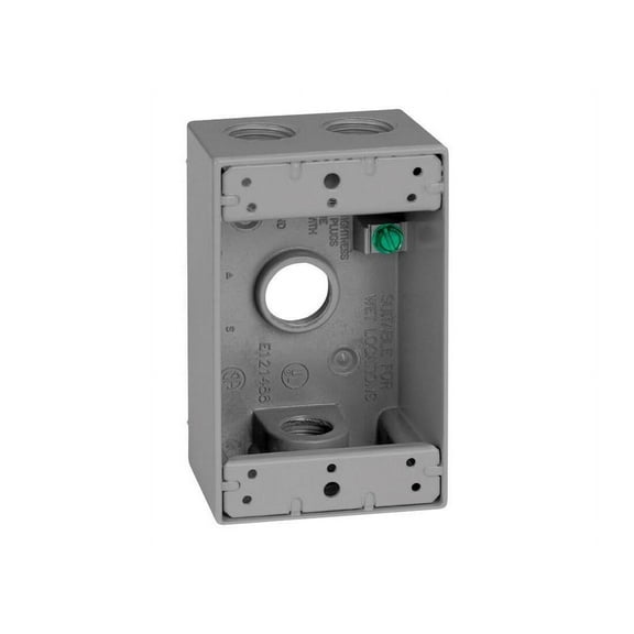 Sigma 14251 1 Gang Gray Weatherproof Outlet Box