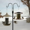 thumbnail image 2 of 92 Inch Double Shepherds Hooks for Outdoor, Heavy Duty Bird Feeder Pole with 5 Base Prongs, Adjustable Garden Hanging Holder for Bird Feeders, Lanterns, Plant Hanger Stands, Weddings Decor, 2 of 6
