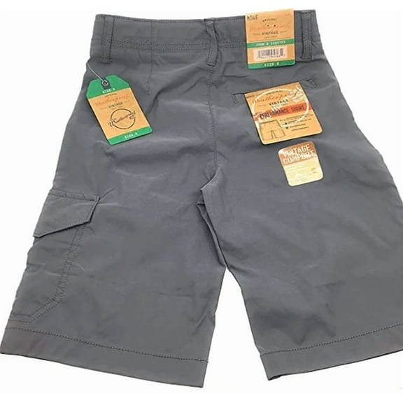 Weatherproof Vintage Boys' Cargo Shorts (Grey, 8)