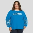 thumbnail image 4 of Women's WEAR by Erin Andrews Blue Detroit Lions Plus Size Sport Long-Sleeve T-Shirt, 4 of 5