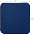 thumbnail image 4 of Waterproof Chair Pads for Incontinence, 1 Pack Reusable Seat Protector Pads 22" x 21", Non-Slip Absorbent Wheelchair Pad Covers, Washable Chair Pads for Adults, Kids & Pets - Black, 4 of 5