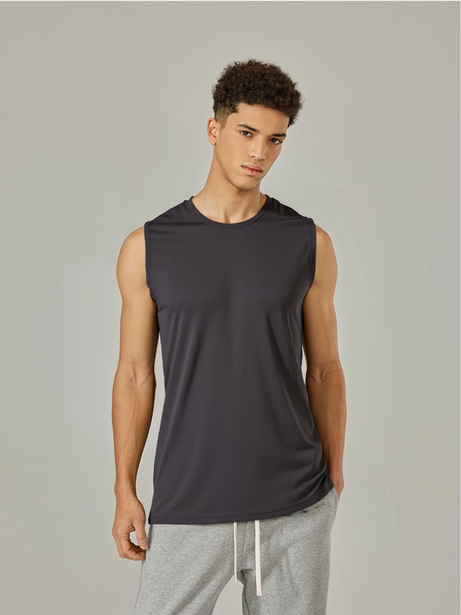 MANSENHUG Men's Sleeveless Tank Top, 5-Pack photo 5