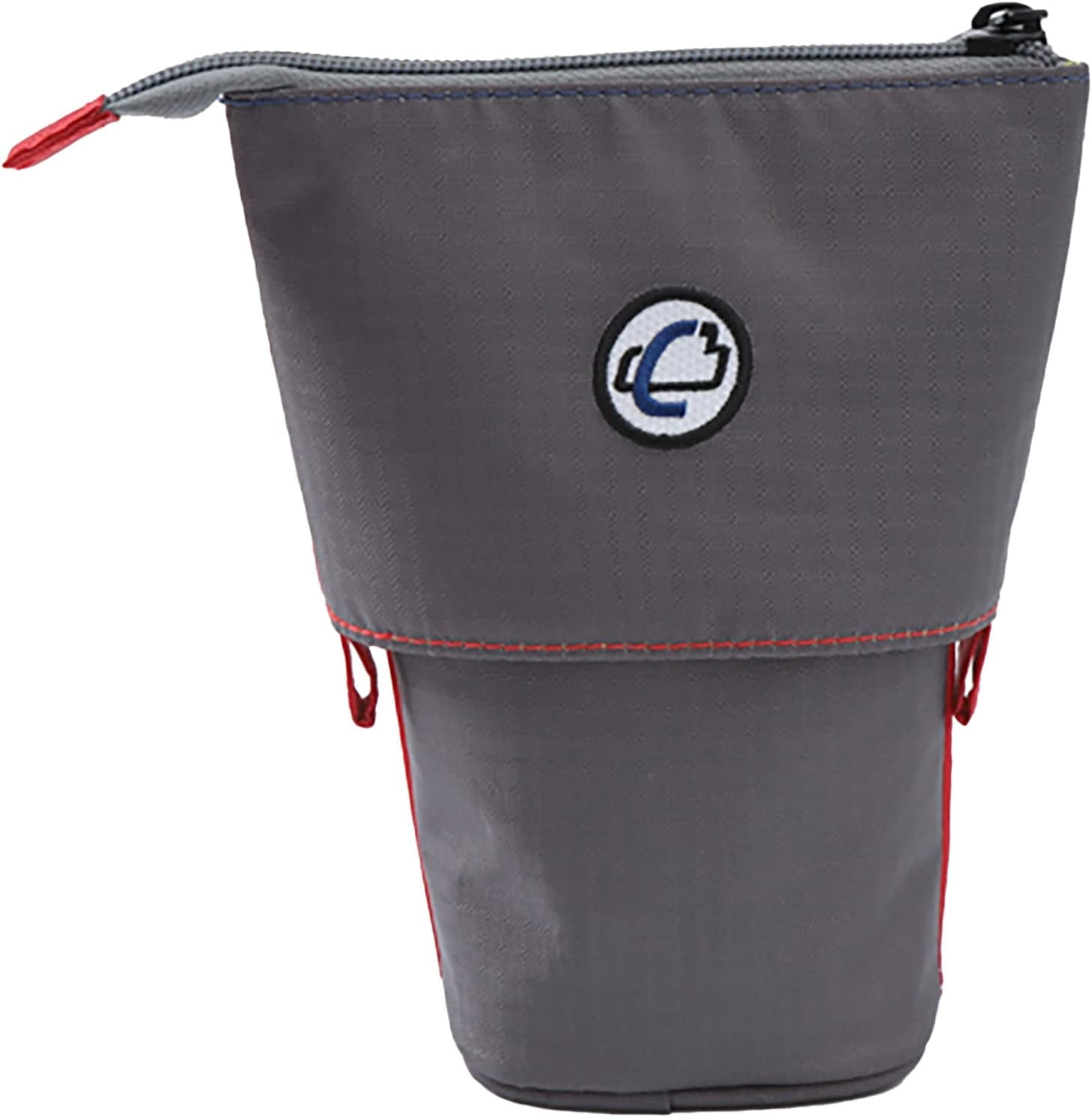 Case-it PLP-36-ME Monster Eye Pop-Up Zipper Pencil Cup, 2 x 5.5 x 7 Inches, Grey, PLP-36-ME-GRY