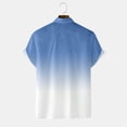 thumbnail image 4 of zfhfof Men's Gradient Dress Shirts Short Sleeve Button Down Shirt Hawaiian Summer Beach Casual T Shirts, 4 of 5