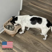 Neater Pets Neater Feeder Elevated Food & Water Bowls for Small Dogs, Cappuccino