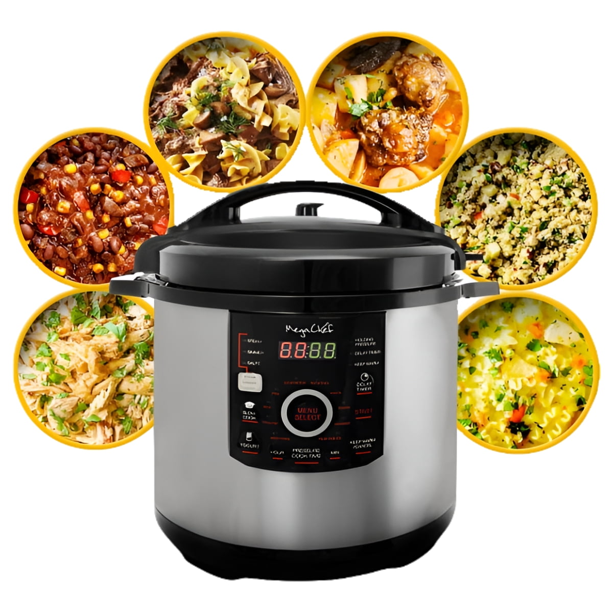Megachef 12-Quart Digital Pressure Cooker, 17" x 15"