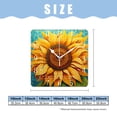 thumbnail image 2 of 10 Inch Wall Clock Battery Operated Silent Clock Decorative for Office, Kitchen, Outdoor, Living Room，Flowers and Butterflies Image, 2 of 4