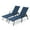 Navy Blue, variant on Pellebant Adjustable Steel Chaise Lounge Chair, 5‑Position Recliner with Rust-Resistant Frame for Patio, Poolside, Garden, and Indoor Use，Navy Blue