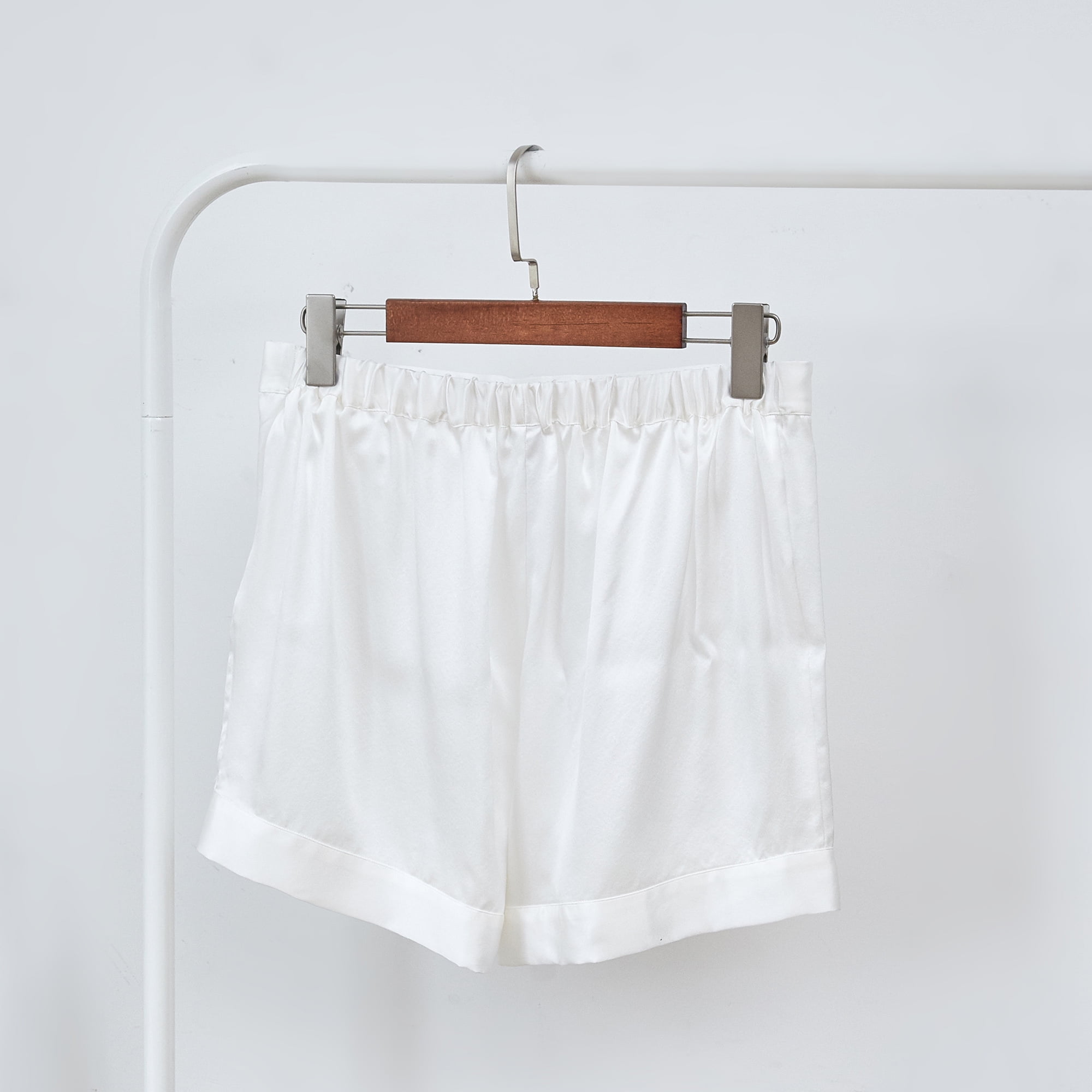 High waisted silk shorts online