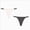 White, variant on Women’s Thong Panties Printed Patterns G-String Stretch Low Rise Underwear 2 Pack (GY1,XL)