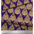 thumbnail image 3 of Soimoi Poly Georgette Fabric Floral & Flying Swan Block Decor Fabric Printed Yard 42 Inch Wide, 3 of 3