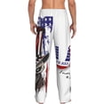 thumbnail image 3 of Picia Patriotic Skull Art Mens Soft Woven Cotton Elastic Waistband Sleep Pajama Pant Lounge Sleep Pant With Pockets And Drawstring-XX-Large, 3 of 9