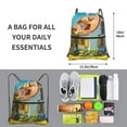 thumbnail image 2 of Naloa Cozy Cartoon Backyard Drawstring Backpack String Bag Cinch Water Resistant for Gym Shopping Sport Yoga, 2 of 6