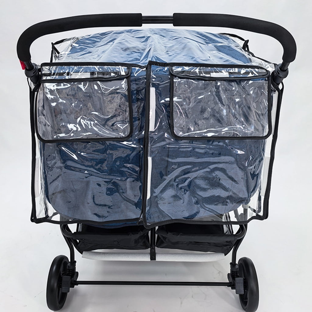 AOOOWER Strollers Rain Sleeve Water Proofing EVA Breathable Equipped Rear Pocket