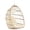 khaki+Beige, variant on Outdoor Rattan Egg Swing Chair Hanging - Heavy Duty Steel Frame with Cushion, Red
