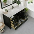 thumbnail image 5 of Eviva London 48" Transitional Espresso Bathroom Vanity with White Carrara Quartz Countertop, 5 of 8