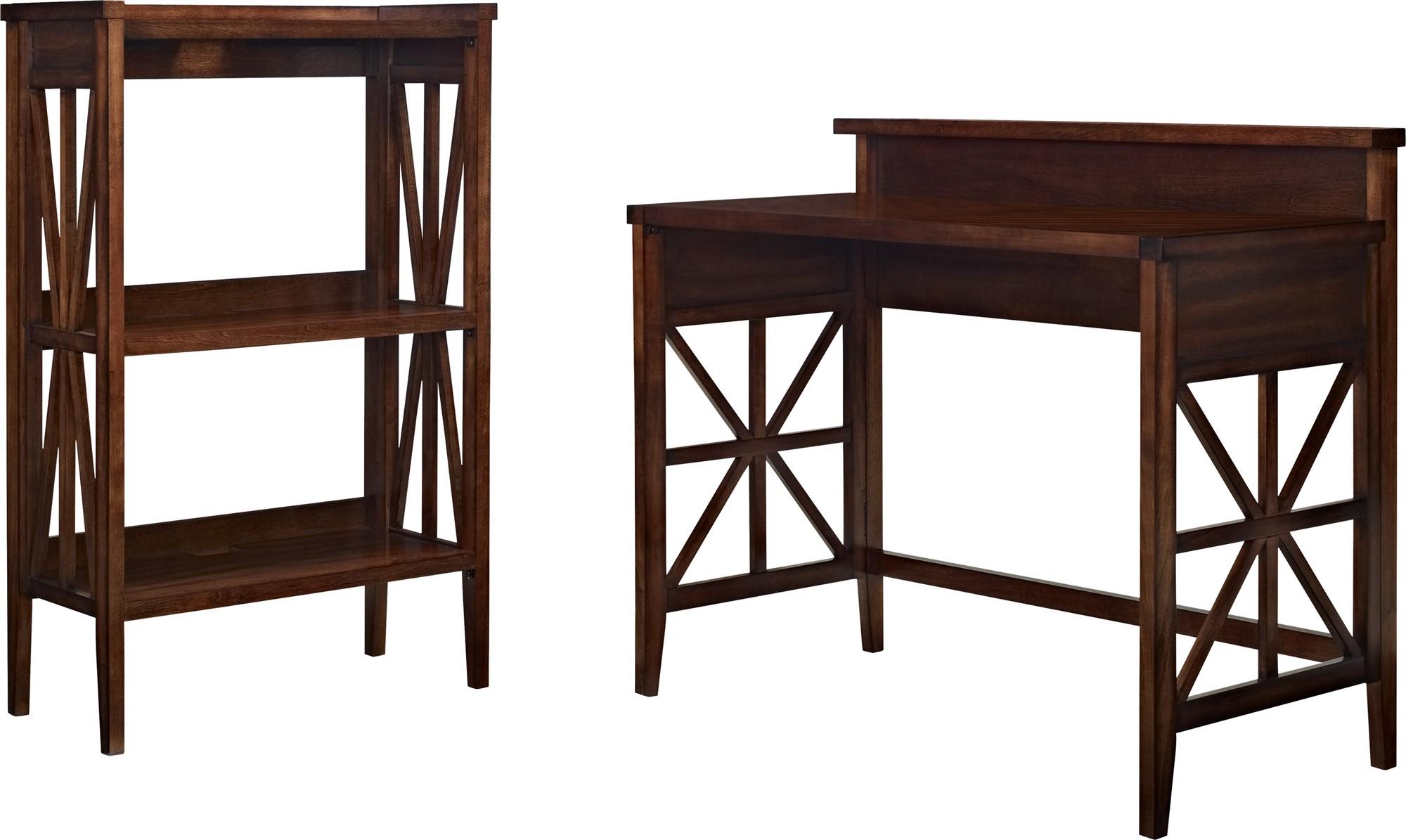 Haney Folding Desk and Folding Bookcase Set