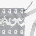 thumbnail image 3 of Simply Daisy Floral Flourish Pattern 18 x 29 in Grey Laundry Bag, 3 of 3