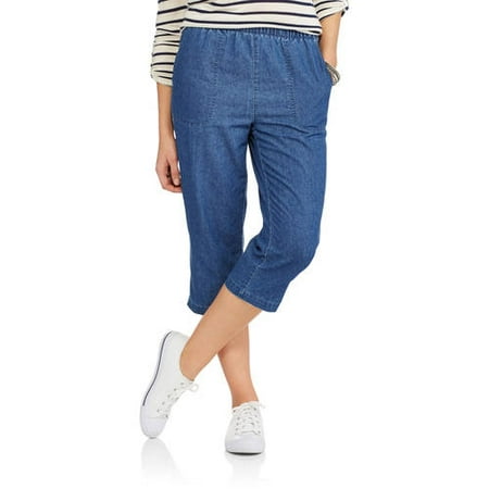 white pull on capris