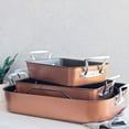 thumbnail image 3 of Nordic Ware Extra Large Copper Roaster with Rack, 3 of 4