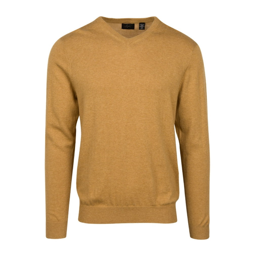 Greg Norman - Greg Norman Luxury Blend V-Neck Sweater - Walmart.com ...