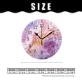 thumbnail image 2 of 16 Inch Wall Clock Battery Operated Silent Clock Decorative for Office, Kitchen, Outdoor, Living Room，Marble Pink Ink Colors Elegant Design, 2 of 4