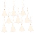 thumbnail image 4 of ORDDIART 10Pcs Christmas Tree Hanging Sign For Home Decoration Khaki 3.4x2.5in Craft, 4 of 8