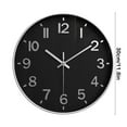thumbnail image 3 of EGNMCR Wall Clock Silent Wall Clocks Battery Operated 12 Inch Modern Non Ticking Analog Clock Decorative For Kitchen Office Bathroom Bedroom clock clock, 3 of 6