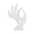 thumbnail image 1 of LOVIVER Jewelry Display Stand hand Photograph Props Multipurpose Ok Hand Shape Organizer Transparent Plastic, 1 of 8