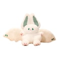 thumbnail image 1 of Conejito de peluche volador, regalo de cumpleaños para niños, almohada suave Verde, 1 of 9