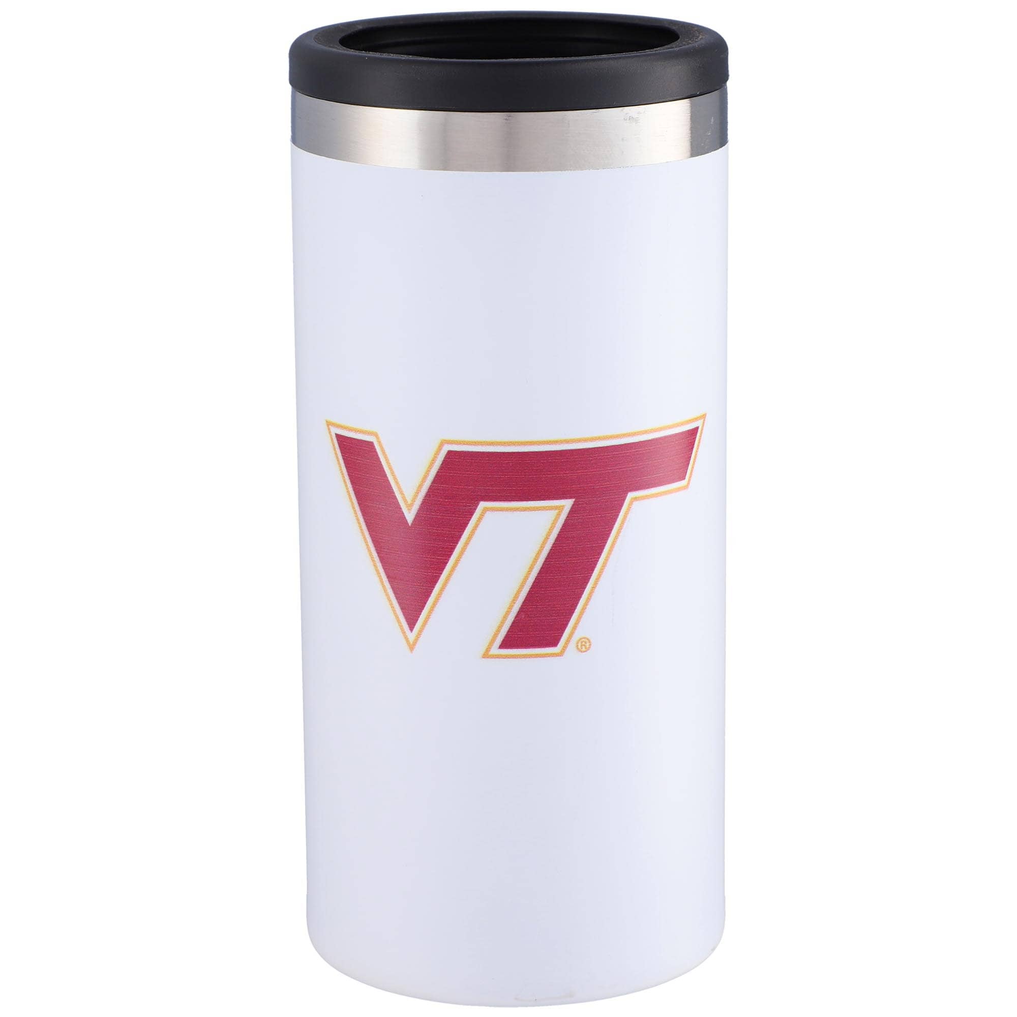 WinCraft NCAA Virginia Tech Hokies Slim Can Cooler - Team Colors, High-Density Foam, Officially Licensed