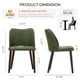 thumbnail image 2 of Sillas de comedor COLAMY, 6 unidades, modernas, de piel sintética, color verde, 2 of 4