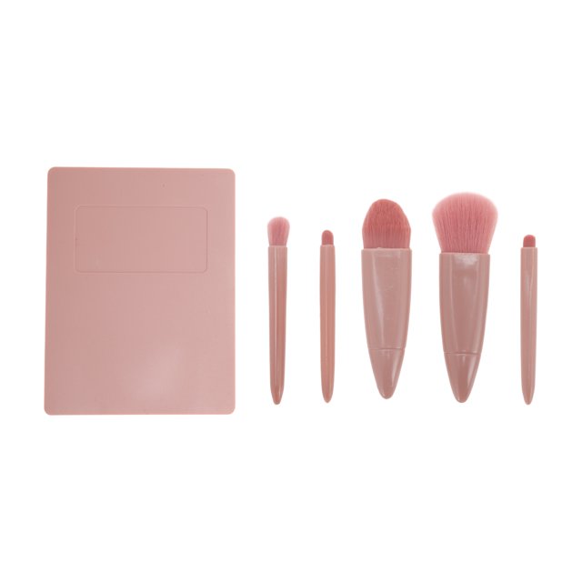 Unique Bargains 1 Set Convenient Makeup Brush Kit for Bathroom Cameo Man-made Fiber Plastic