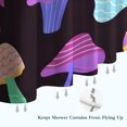 thumbnail image 6 of Colorful Mushroom Pattern Dark Pattern Shower Curtain 72"x72" ,Bathroom Decorative Shower Curtains Set with 12 Hooks,Modern Waterproof Washable Shower Curtain, 6 of 6