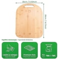 thumbnail image 2 of Gliding Board for Thermomix TM6 TM5 Gliders Wood Color, 2 of 5