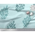 thumbnail image 2 of Soimoi Cotton Voile Fabric Leaves & Floral Block Printed Craft Fabric by The Yard 56 Inch Wide, 2 of 3