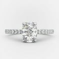 thumbnail image 5 of SOLITAIRE JEWELS 1.5CT Elongated Cushion Cut Moissanite Solitaire Pave Engagement Ring for Women 18k White Gold, 18k Yellow Gold Solitaire Ring, 5 of 5