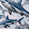 thumbnail image 5 of BCIIG Sharks Bathroom Decor Set with Hooks, Colorful Luxurious Graphic Print Polyester Fabric Shower Curtain, Chic Modern Design, Waterproof, Easy Installation 69x72, 5 of 7